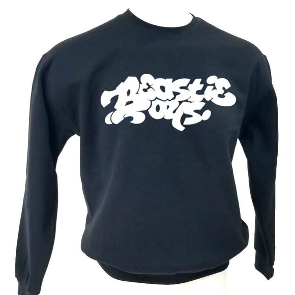 BEASTIE BOYS Graffiti "Graff" Logo Hip Hop Rap Tee Pullover Crewneck Sweatshirt - Picture 2 of 5